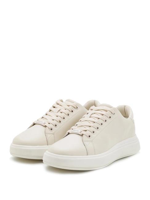 CALVIN KLEIN RAISED CUPSOLE LACE Zapatillas de cuero crudo - Zapatos Mujer