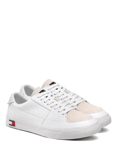 TOMMY HILFIGER TJ VULCANIZED Zapatillas de cuero blanco - Zapatos Hombre