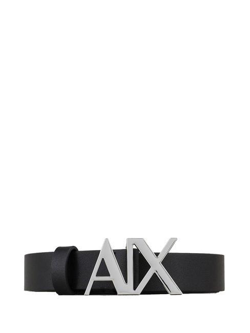 ARMANI EXCHANGE PLATE Cinturón negro - Cinturones