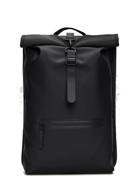 RAINS ROLLTOP RUCKSACK Mochila impermeable grande negro - Mochilas