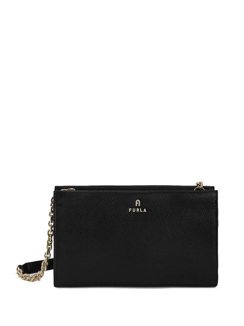 FURLA CAMELIA Bolso bandolera pequeño de piel negro - Bolsos Mujer