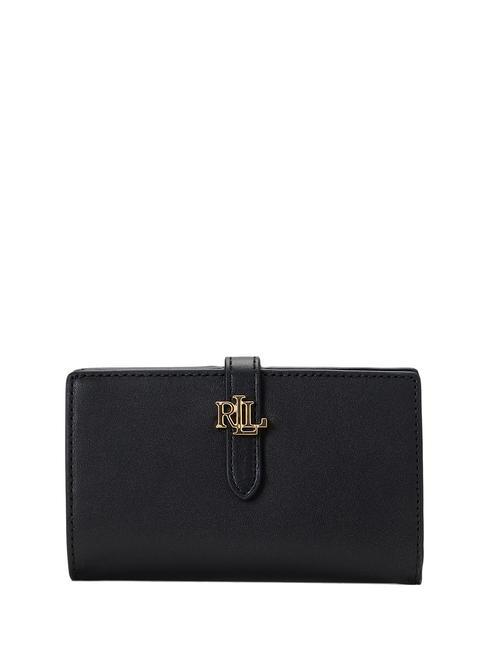 RALPH LAUREN CONTINENTAL Billetera de cuero NEGRO - Carteras Mujer