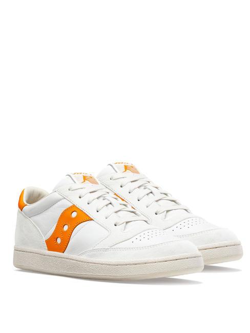 SAUCONY JAZZ COURT Zapatillas de piel blanco/naranja - Zapatos Hombre