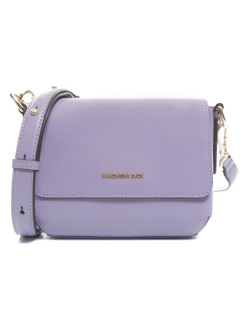 MANDARINA DUCK LUNA Minibolso de piel impresiones moradas - Bolsos Mujer