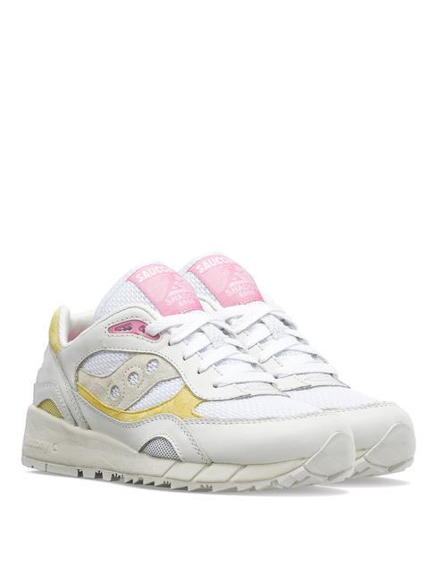 SAUCONY SHADOW 6000 Zapatillas blanco amarillo - Zapatos Mujer