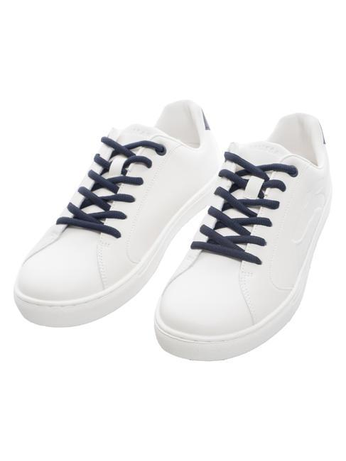 TRUSSARDI ERIS Zapatillas blanco/azul carbón/blanco - Zapatos Mujer