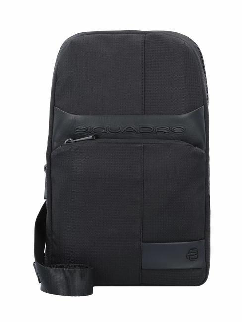 PIQUADRO WOLLEN Mochila de un hombro negro - Mochilas para portátil