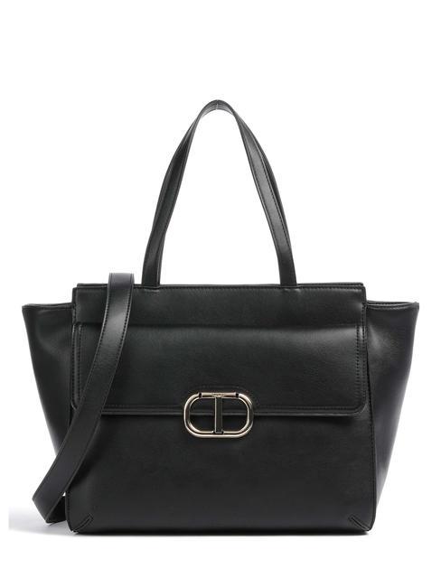 TWINSET MADAME Bolso shopping con bandoleraq negro - Bolsos Mujer