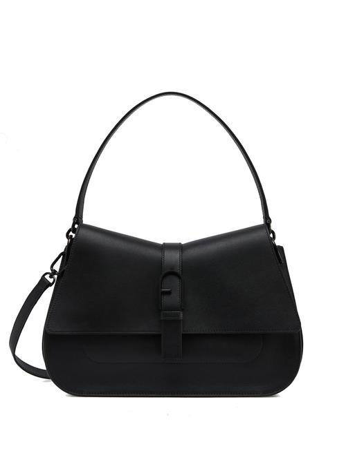 FURLA FLOW bolso de mano l de piel negro - Bolsos Mujer