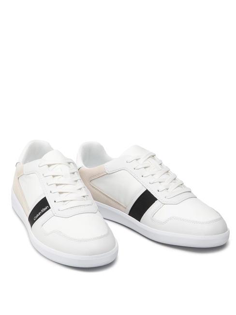 CALVIN KLEIN LOW TOP LACE UP MIX Zapatillas triple blanco - Zapatos Hombre