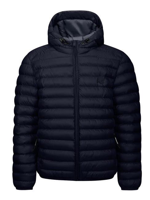 INVICTA BASIC Chaqueta corta con capucha azul oscuro - Chaquetas de plumas para hombre