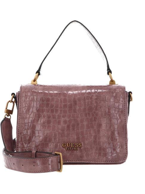 GUESS ARJA Croco Bolso de mano, con bandolera palo de rosa - Bolsos Mujer