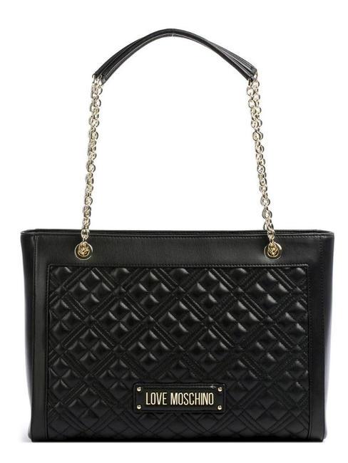 LOVE MOSCHINO QUILTED Bolsa de hombro negro - Bolsos Mujer