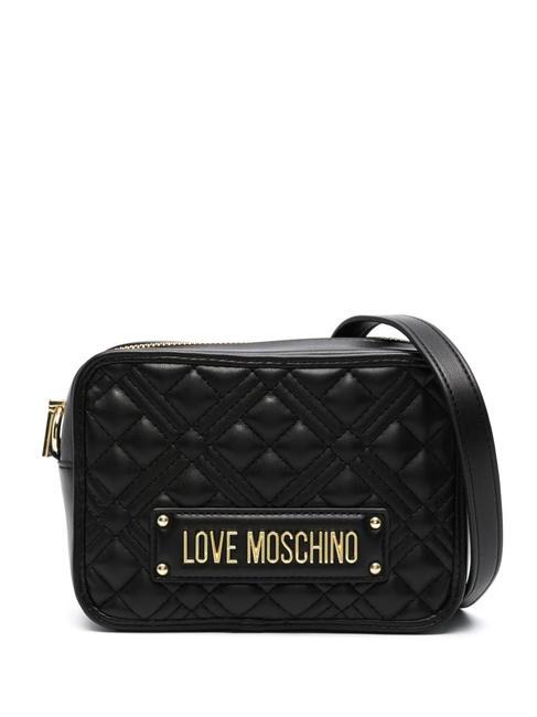 LOVE MOSCHINO QUILTED Bolso de hombro para cámara negro - Bolsos Mujer