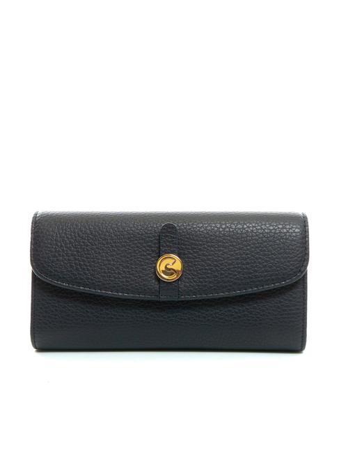 COCCINELLE DORA Cartera de piel de grano medio DARKBLUE - Carteras Mujer