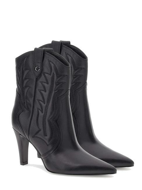 GUESS CALLE Botines de piel negro1 - Zapatos Mujer