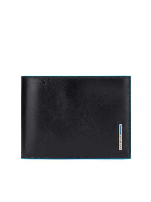 PIQUADRO BLUE SQUARE Cartera de piel, con solapa negro - Carteras Hombre