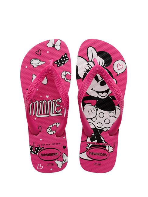 HAVAIANAS TOP DISNEY Chanclas de goma rosa eléctrico - Zapatos Mujer