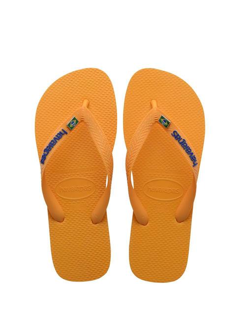 HAVAIANAS BRASIL LAYERS Chancletas naranja cítrica - Zapatos unisex