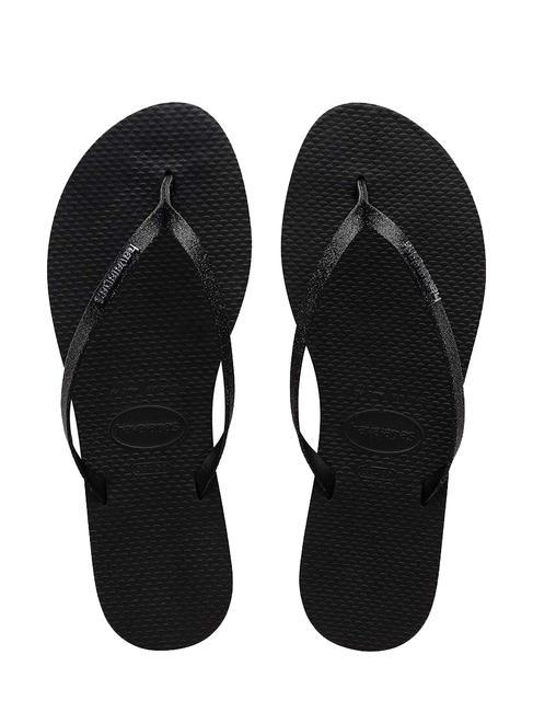 HAVAIANAS YOU GLITTER Chancletas NEGRO - Zapatos Mujer