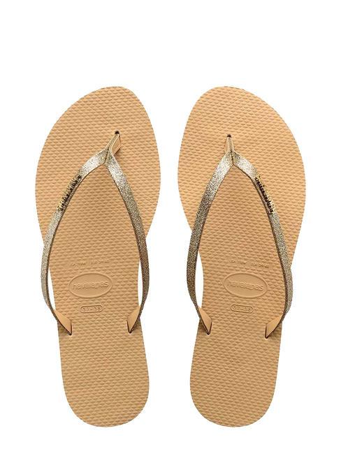 HAVAIANAS YOU GLITTER Chancletas dorado - Zapatos Mujer