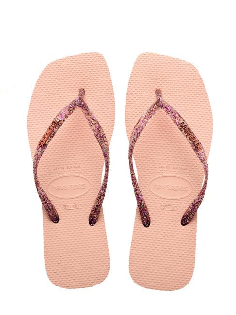 HAVAIANAS SQUARE LOGO Chancletas ballet rosa - Zapatos Mujer