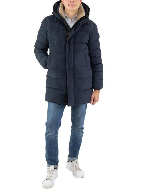 DEKKER TANG RC Chaqueta de plumas con capucha azul grafito - Chaquetas de plumas para hombre