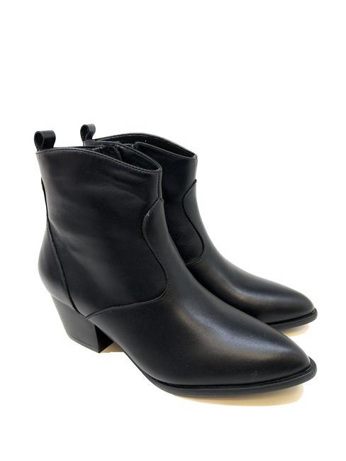 GUESS BOYTA Botines de piel NEGRO - Zapatos Mujer