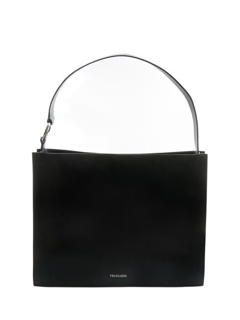 TRUSSARDI OBELIA Bolso bandolera en piel reciclada NEGRO - Bolsos Mujer