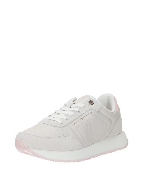 TOMMY HILFIGER ESSENTIAL RUNNER Zapatillas de piel costa brumosa - Zapatos Mujer