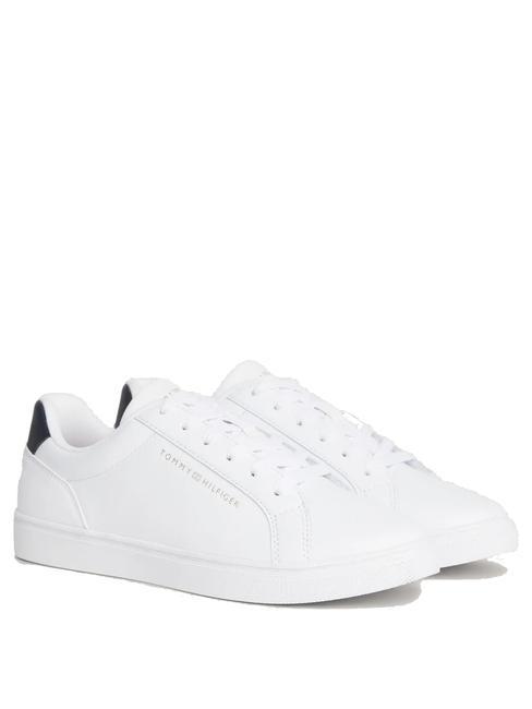 TOMMY HILFIGER ESSENTIAL CUPSOLE Zapatillas de piel blanco - Zapatos Mujer