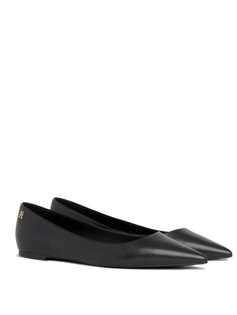 TOMMY HILFIGER ESSENTIAL POINTED Bailarinas de piel NEGRO - Zapatos Mujer