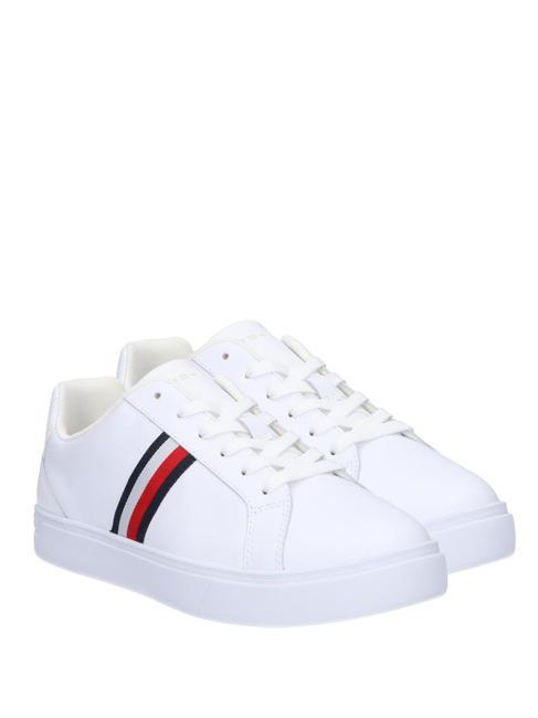 TOMMY HILFIGER ESSENTIAL COURT Zapatillas de piel blanco - Zapatos Mujer