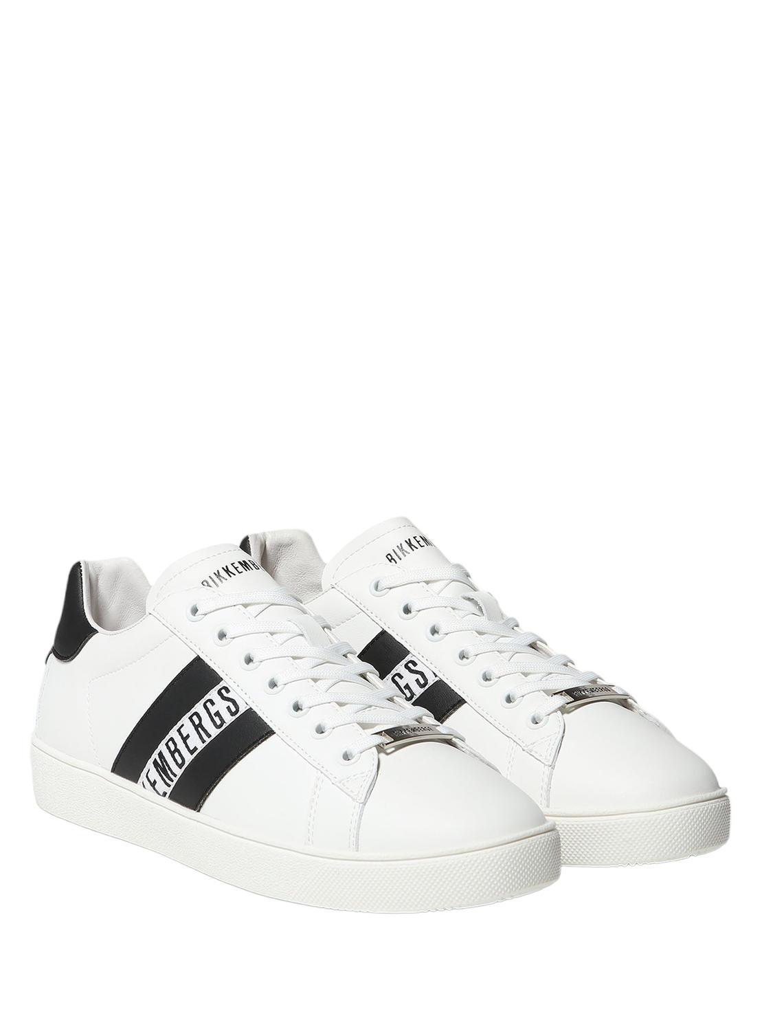 Bikkembergs Recoba M Zapatillas De Piel Blanco Negro Compra A