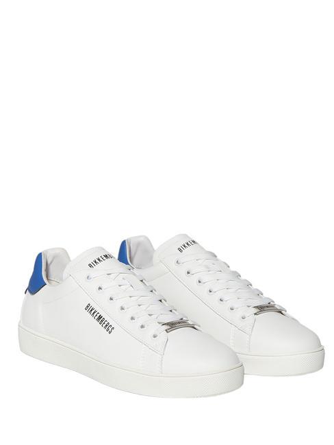 BIKKEMBERGS RECOBA M Zapatillas de piel blanco azul - Zapatos Hombre