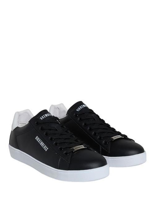 BIKKEMBERGS RECOBA M Zapatillas de piel blanco negro - Zapatos Hombre