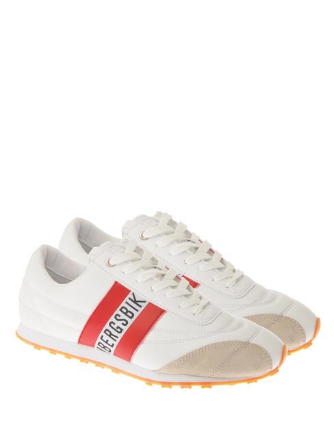 BIKKEMBERGS SOCCER Zapatillas de piel blanco rojo - Zapatos Hombre