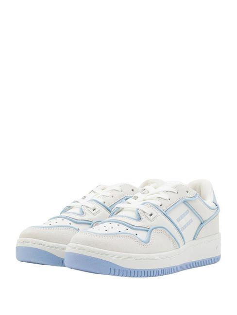 TOMMY HILFIGER TOMMY JEANS Retro Basket Zapatillas crudo / azul ventoso - Zapatos Mujer