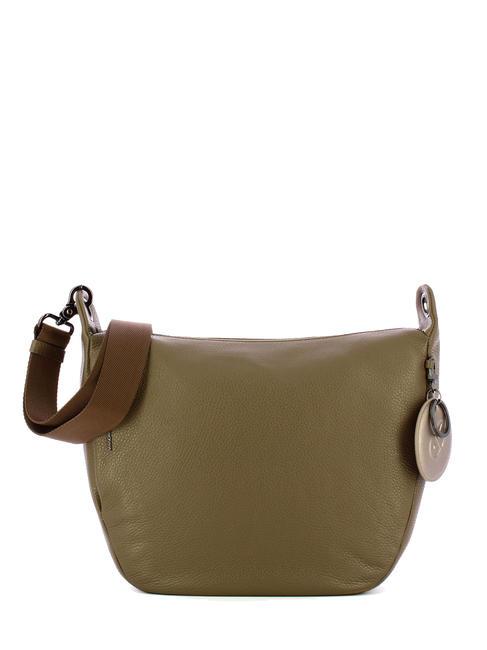 MANDARINA DUCK Mellow Bolso saco con bandolera, de piel arcilla - Bolsos Mujer