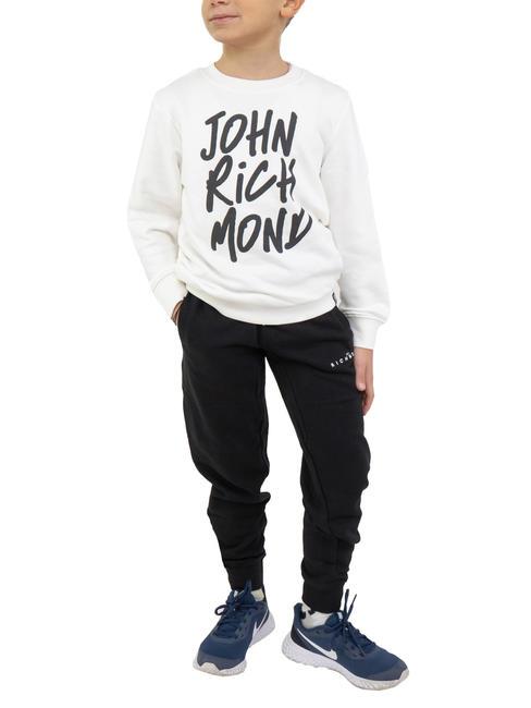 JOHN RICHMOND WONIK Chándal de sudadera y pantalón de algodón nube/negro - Chándales para niños