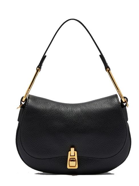 COCCINELLE MAGIE SOFT Bolso bandolera de piel con bandolera negro - Bolsos Mujer