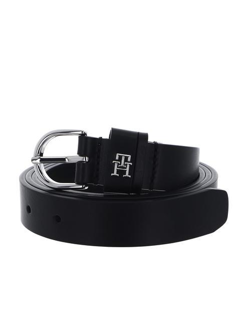 TOMMY HILFIGER ESSENTIAL EFFORTLESS Cinturón de cuero negro - Cinturones