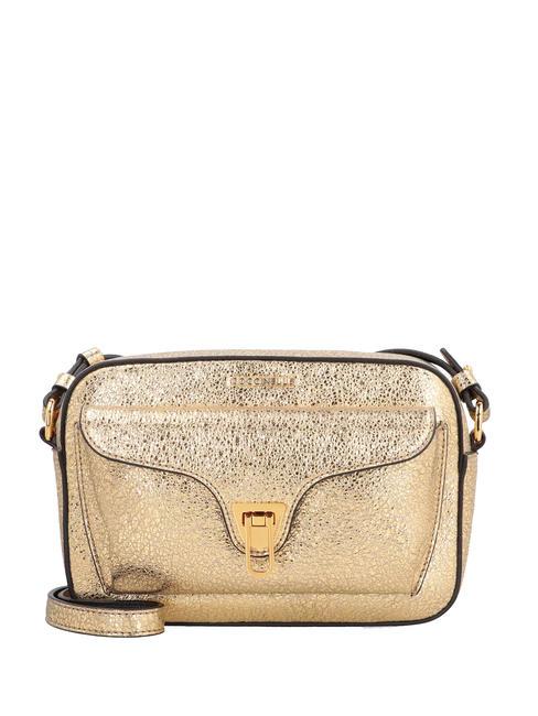 COCCINELLE BEAT STARDUST Mini bolso bandolera, en piel. oro - Bolsos Mujer