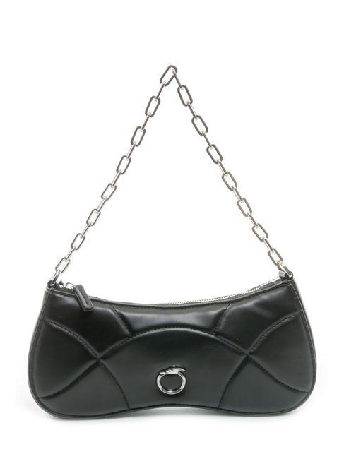 TRUSSARDI PALI Bolso de hombro con asa de cadena NEGRO - Bolsos Mujer