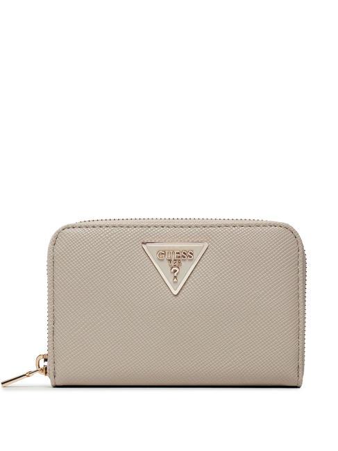 GUESS LAUREL Cartera mediana con cremallera gris pardo - Carteras Mujer