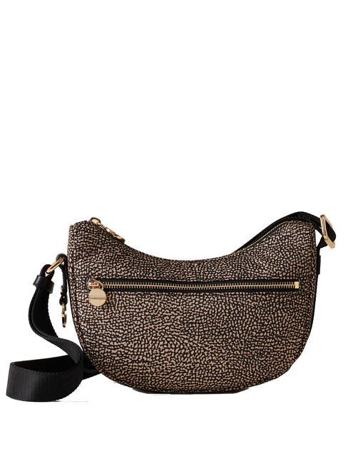 BORBONESE ECO LINE LUNA Bolsa de hombro OP / NATURAL / NEGRO - Bolsos Mujer