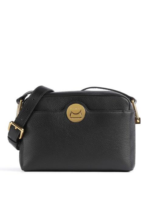 COCCINELLE LIYA Bolso bandolera de piel martillada negro - Bolsos Mujer