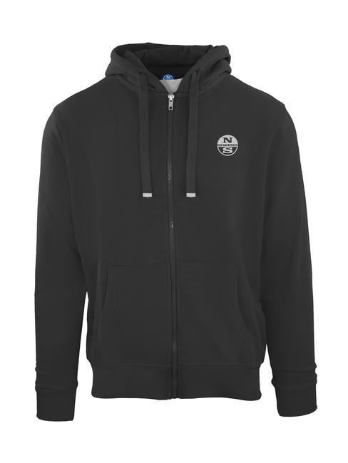 NORTH SAILS N|S EXPLORERS Sudadera con cremallera completa y capucha negro - Sudaderas