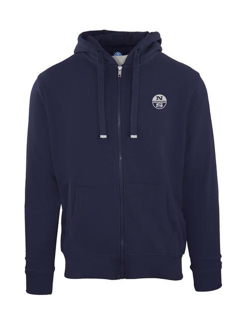 NORTH SAILS N|S EXPLORERS Sudadera con cremallera completa y capucha azul marino - Sudaderas