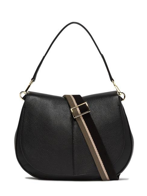 GIANNI CHIARINI HELENA ROUND Bolso de piel con bandolera de cuerda. negro - Bolsos Mujer